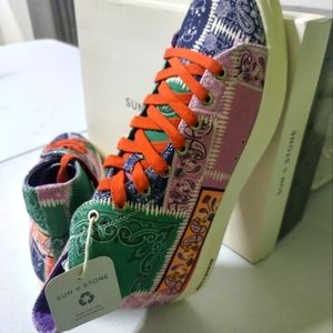 Sun+Stone men's Mesa high top sneakers